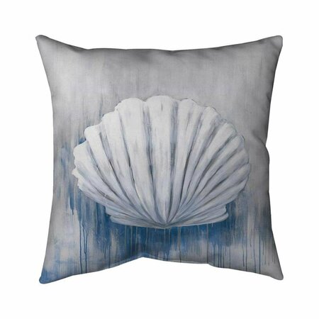 BEGIN HOME DECOR 20 x 20 in. Blue Feston Shell-Double Sided Print Indoor Pillow 5541-2020-CO24-1